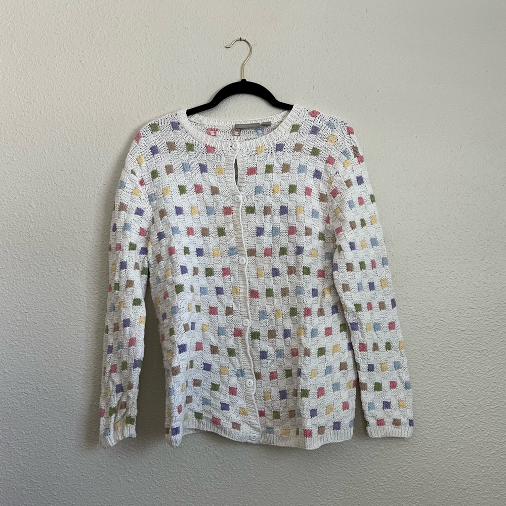 Vintage Nordstrom Checkered Cardigan